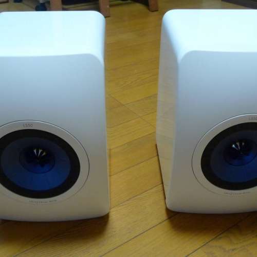 KEF LS50 白色藍單元喇叭speaker一對 非常新淨