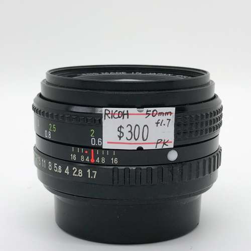 90% New Ricoh 50mm F1.7, 深水埗門市可購買