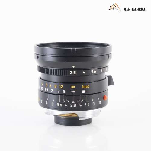 旅行用鏡Leica Elmarit-M 24mm/F2.8 ASPH Black Lens Yr.1996 Germany #104