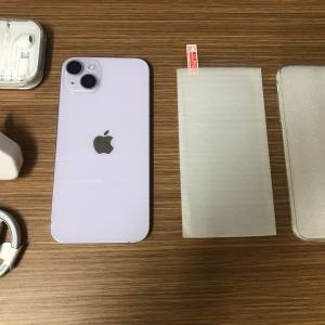 Purple - Full set 99%new iPhone 14 plus 256gb battery 100% one month warr