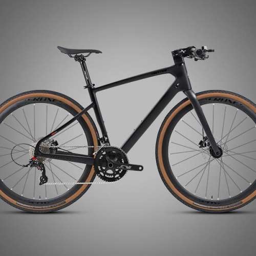 TWITTER Gravel V1 24速/11速 桶軸油剎 平把碳纖維公路車 送水架前後蛙燈