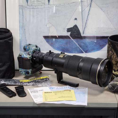 新淨Nikon AF-S 500mm f/4D IF-ED II (non VR for Z9, Z8, Z7II, Z6II, D6, D5, D850)
