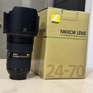 保養靚Nikon 24-70 f2.8 行貨連盒