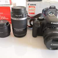 Canon 550D Body 連 EFS 18-55 mm f/4-5.6 IS STM, EFS 55-250mm f/4-5.6 IS及 EF ...