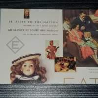 1994 年時代 加拿大 小全張 郵票 小冊子 125 Years of T. Eaton Company Retailer ...