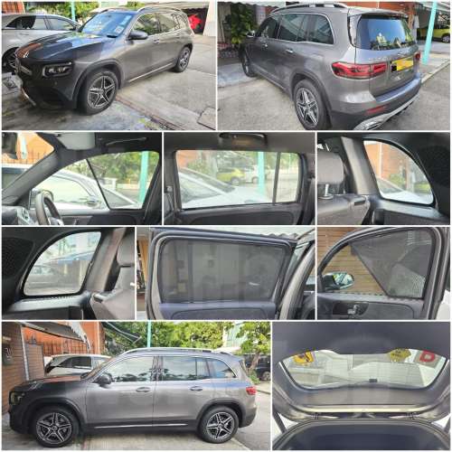 平治 EQB GLB 全車磁石濾光窗網太陽擋