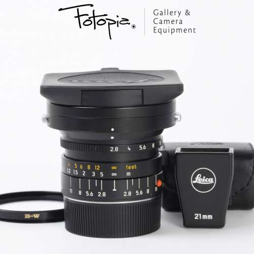 || Leica Elmarit-M 21mm F2.8 ASPH - Black with 21mm VF & B+W filter ||