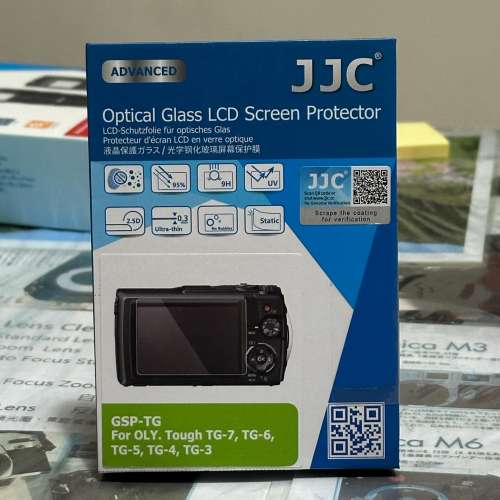 JJC Ultra-Thin Optical Glass LCD Screen Protector Film For TG-7 9H相機玻璃保...