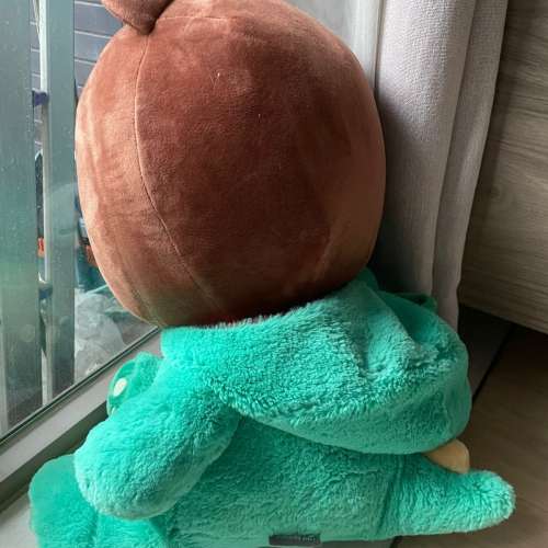 Line Friends 熊大 BROWN 布朗熊 公仔 Stuffed Toy 可除頭套 Can remove the hat