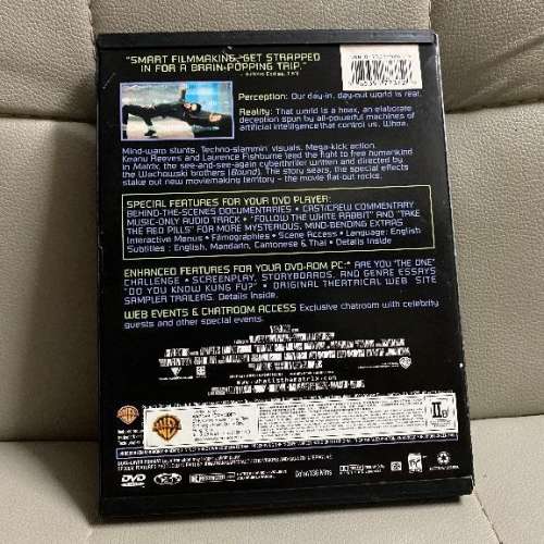 MATRIX  (DVD ) Keanu Reeves 奇洛李維斯