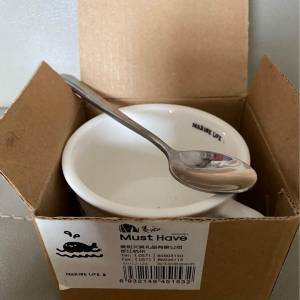 expresso 咖啡杯連匙（有盒） expresso coffee cup with spoon (with box)