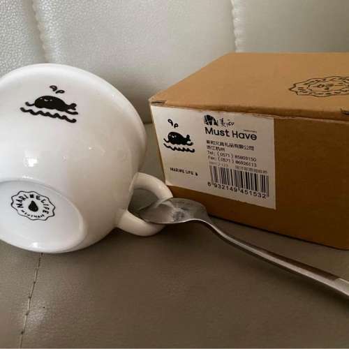 expresso 咖啡杯連匙（有盒） expresso coffee cup with spoon (with box)