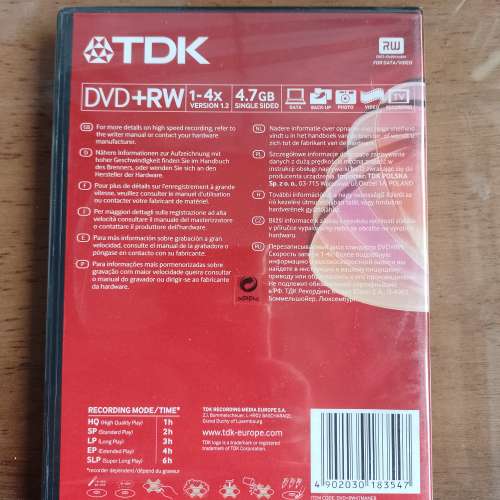 DIY：DVD+RW(4.7GB)