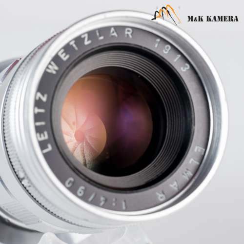 三枚玉Leica Elmar M 90mm/F4.0 E39 Ver.II 3 Elements Silver Lens Yr.1962 #051