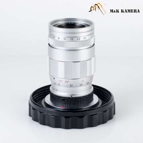 三枚玉Leica Elmar M 90mm/F4.0 E39 Ver.II 3 Elements Silver Lens Yr.1962 #051