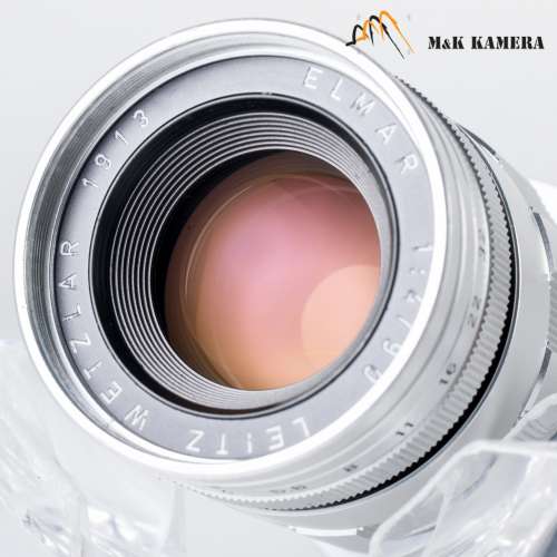 三枚玉Leica Elmar M 90mm/F4.0 E39 Ver.II 3 Elements Silver Lens Yr.1962 #051