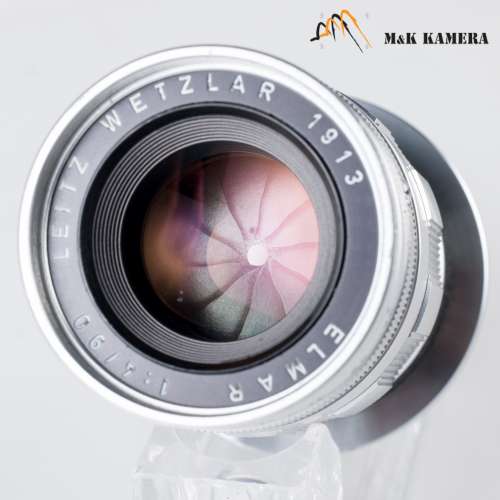 三枚玉Leica Elmar M 90mm/F4.0 E39 Ver.II 3 Elements Silver Lens Yr.1962 #051