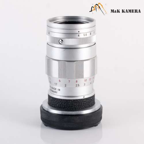 三枚玉Leica Elmar M 90mm/F4.0 E39 Ver.II 3 Elements Silver Lens Yr.1965 #577