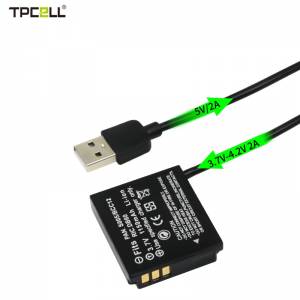 TPCELL Dummy Battery & USB Power Supply Kit For Panasonic CGA-S005 / CGA-S005A /