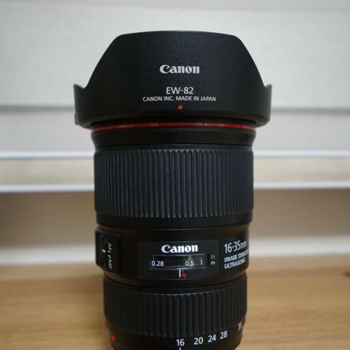 平售 99%新 Canon EF 16-35mm F4L IS USM （連Hoya HMC filter)