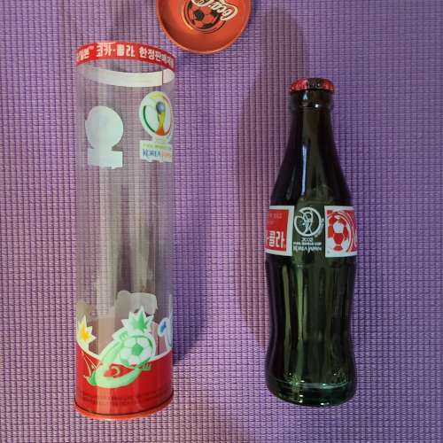 2002年日，韓世界盃紀念樽裝可樂