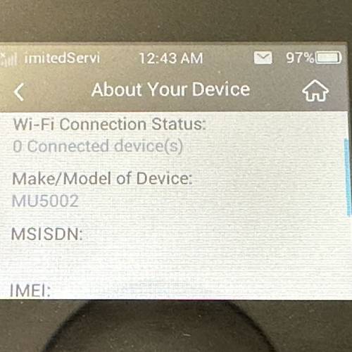 99%新 ZTE MU5002 5G Sim Pocket WiFi 流動Wi-Fi蛋