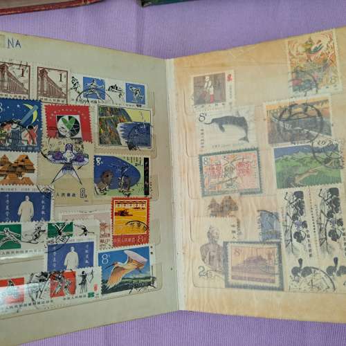 集郵4本 郵票及簿