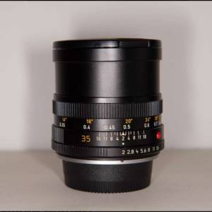 Leica R 35mm f2 E55 , built-in hood, Made in Germany (己改 Nikon mount)，$9000