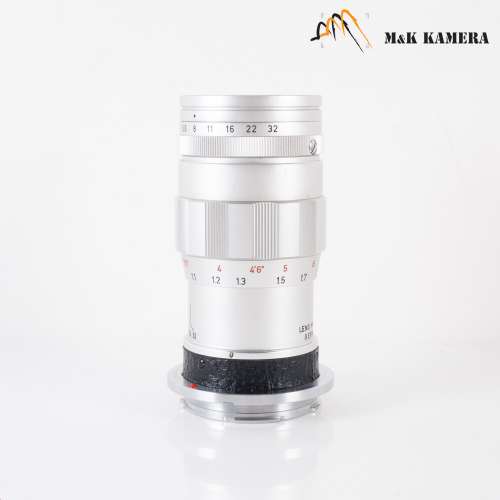 三枚玉LEITZ Leica Elmar M 90mm/F4.0 Silver Lens Yr.1965 Germany #565