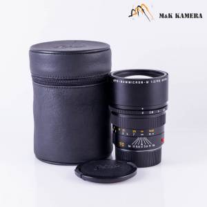 雙A頂級人像鏡 Leica APO-Summicron-M 90mm/F2.0 ASPH 11884 Black Lens Yr.2001 G...