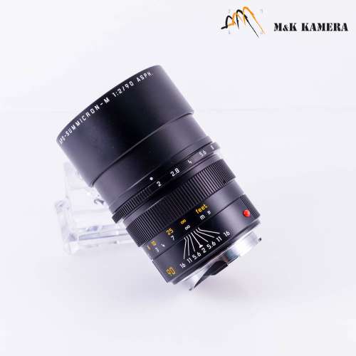 雙A頂級人像鏡 Leica APO-Summicron-M 90mm/F2.0 ASPH 11884 Black Lens Yr.2001 G...