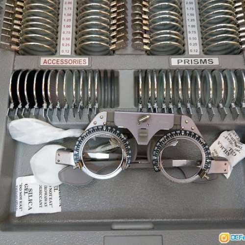 視光師專用 Trial Len Set 266塊玻璃鏡片套裝. 100% 全新