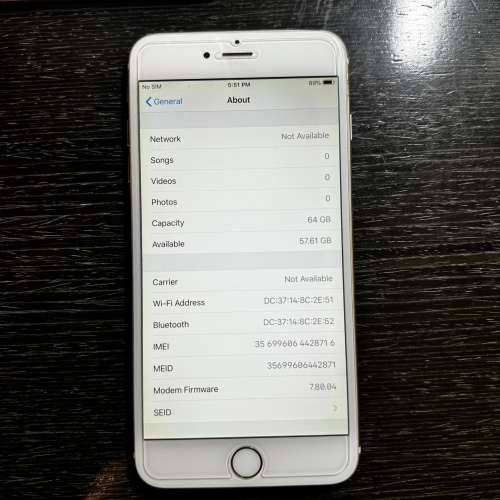 95%新Apple iPhone 6 Plus 64gb經典金色地鐵站交收