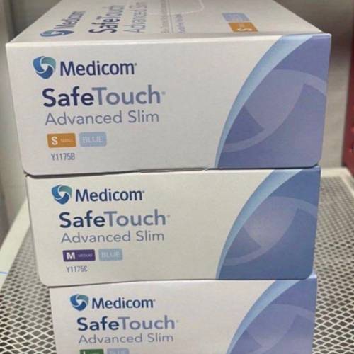 Medicom Slim 頂級丁晴系列無粉藍色手套 特價中（XS-L碼）