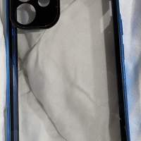 全新iphone 12 mini雙面玻高清雙扣金屬保護殼