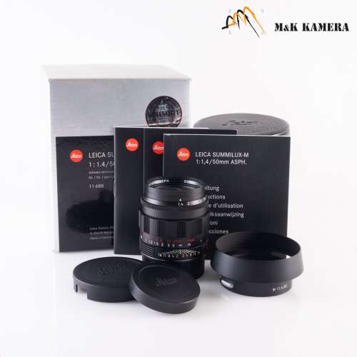 收藏級Leica Summilux-M 50mm F/1.4 ASPH Black Chrome Lens Germany 11688 #805