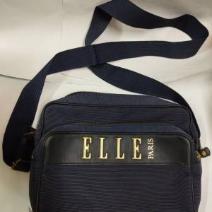 全新 ELLE Paris 名牌藍色斜孭袋 手袋 包包 handbag shoulder cross body bag