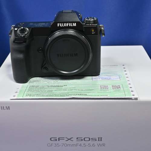 行貨 全新一樣 Fujifilm GFX 50S II 快門9xx 2代機 5千萬像素 輕巧中幅相機 全幅升...