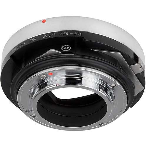 Fotodiox Pro Lens Mount Shift Adapter - Bronica ETR Mount Lens to Nikon F Mount