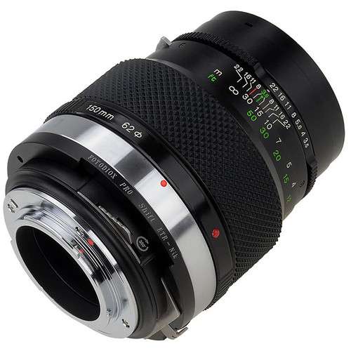 Fotodiox Pro Lens Mount Shift Adapter - Bronica ETR Mount Lens to Nikon F Mount