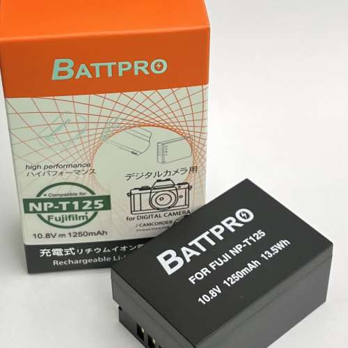 全新行貨 Battpro Fujifilm NP-T125 50S, 50R 專用鋰電池, 深水埗門市可購買, 順豐...
