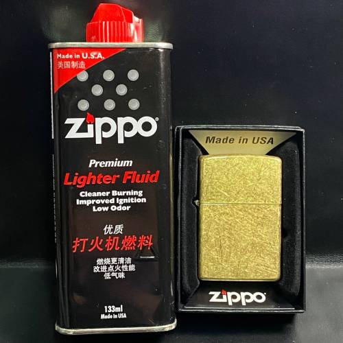 Zippo 銅色打火機連Zippo電油