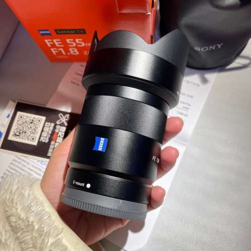 Sony Sonnar T* FE 55mm F1.8 ZA SEL55F18Z 連 B+W