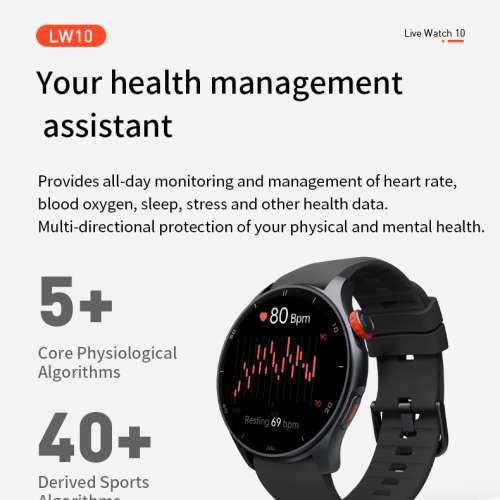 100%New iGPSPORT LW10 Smart Watch Heart Rate Monitoring Bluetooth Call