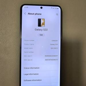 港行 Samsung S22 256G Black 黑色