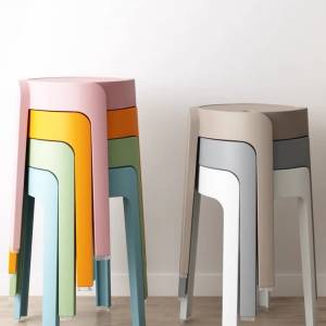 可疊起膠凳圓凳 Stackable rubber stool round stool