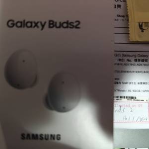 Samsung Galaxy Buds 2 全新未開過 盒 影印本單保養
