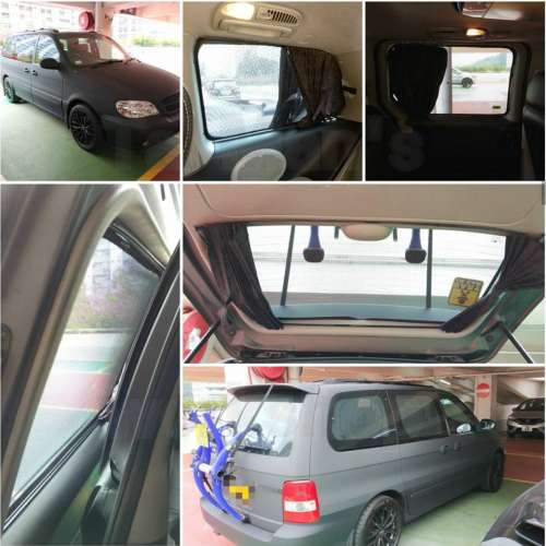 Kia Carnival 全車磁石濾光窗網太陽擋