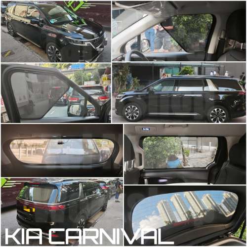Kia Carnival 全車磁石濾光窗網太陽擋