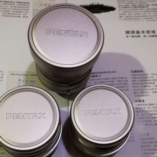 90% New  - Pentax糸列 鏡頭套裝 (定焦3支,不散賣)